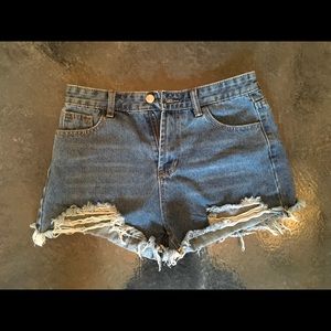 Denim shorts